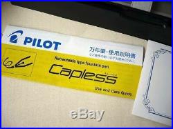 Pilot NAMIKI Capless Fountain Pen KASURI Vanishing Point Limited Black