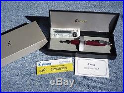 Pilot NAMIKI Capless Fountain Pen Vanishing Point Wood Deep Red 18K EF / F / M