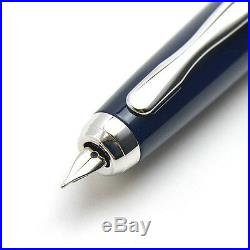 Dark Blue Myca Body F-Nib Pilot Fountain Pen Capless Decimo 