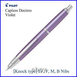 Pilot Namiki Capless Decimo Violet EF, F, M, B Nib (FCT-15SR-V) Fountain Pen