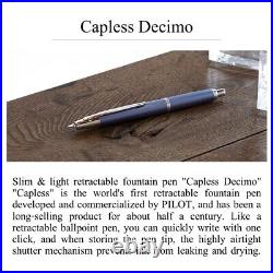 Pilot Namiki Capless Decimo Violet EF, F, M, B Nib (FCT-15SR-V) Fountain Pen