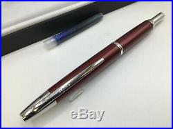 Pilot (Namiki) Decimo Vanishing Point Red Fountain Pen 18k Fine Nib Mint