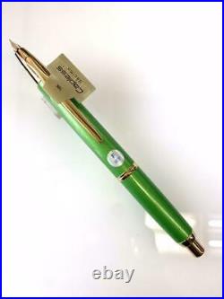 Pilot Namiki Fountain Pen Vanishing Point Green Limited Color Nib Gold 18K Fine