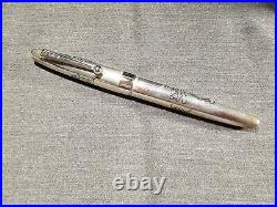 Pilot Namiki Shogun Sterling Silver Fountain Pen 18K Gold Fine Point