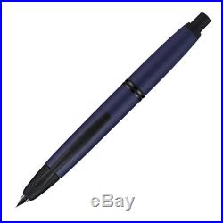 Pilot Namiki Vanishing Point Fountain Pen, Matte Blue, 18k Fine Nib