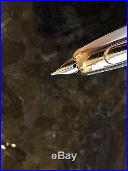 Pilot Namiki Vanishing Point Fountain Pen in Carbonesque Blue- Fine Nib With Box