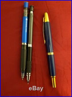 Pilot Vanishing Point Collection Fountain Pen Blue & Gold Fine Point P60166