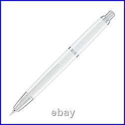 Pilot Vanishing Point Decimo Fountain Pen in White 18K Gold Fine Point NEW