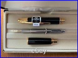 Pilot Vanishing Point Fountain Pen Black Gold Fine 18K Nib Vintage Capless withTag