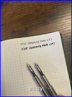 Pilot Vanishing Point Fountain Pen Comes With A Medium AND Fine Nib