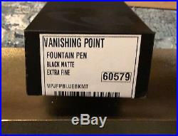 Pilot Vanishing Point Fountain Pen Matte Black Extra Fine Point Nib P60579