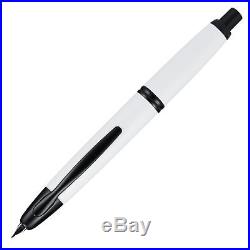 Pilot Vanishing Point Fountain Pen Matte White & Black Accents Extra Fine P60745
