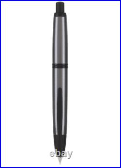 Pilot Vanishing Point Fountain Pen in Gun Metal Gray & Matte Black, Fine 60583