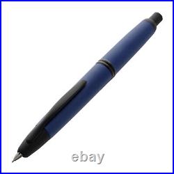 Pilot Vanishing Point Fountain Pen in Matte Blue & Black Accents -18K Extra Fine