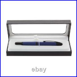 Pilot Vanishing Point Fountain Pen in Matte Blue & Black Accents -18K Extra Fine