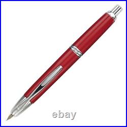 Pilot Vanishing Point Fountain Pen in Red & Rhodium 18K Gold Fine Point NEW