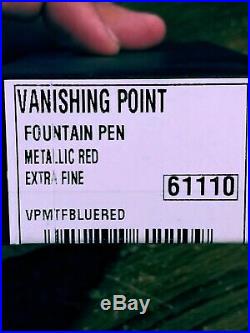 Pilot Vanishing Point, Metallic Red, 14k, Extra Fine