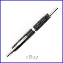 Pilot Vanishing Point Retractable Fountain Pen, Black Carbonesque, Fine (60146)