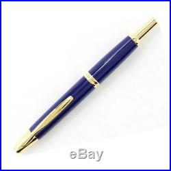 Pilot Vanishing Point Retractable Fountain Pen, Blue/Gold Accents, Fine (60166)
