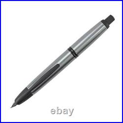 Pilot Vanishing Point Retractable Fountain Pen, Gun Metal/Black, EF Nib (60578)