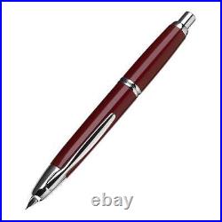 Pilot Vanishing Point Retractable Fountain Pen, Red/Rhodium