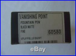 Pilot Vanishing Point Stealth Matte Black Fine Fountain Pen (RETURN Plz. Read)