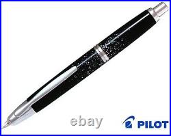 Pilot Vanishing point Capless RADEN Black F nib Rhodium 18k fountain pen
