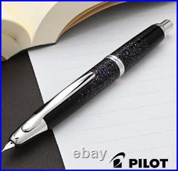 Pilot Vanishing point Capless RADEN Black F nib Rhodium 18k fountain pen