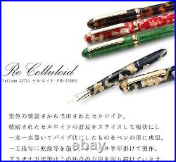 Platinum #3776 CELLULOID Fountain Pen SAKURA Fine Nib PTB-35000S#40-2