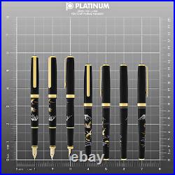 Platinum Classic Maki-e Fountain Pen with Crane Design 18K Gold- Fine Point