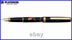Platinum Classic Maki-e Gold Fish Fine Point Fountain Pen PTL-15000H-24F New