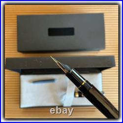 Platinum Fountain Pen 3776 Black In F Fine Point Gold Trim Japan seller