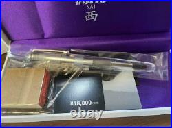Platinum Fountain Pen # 3776 West Sai Lake Crystal Fine Point Limited3000