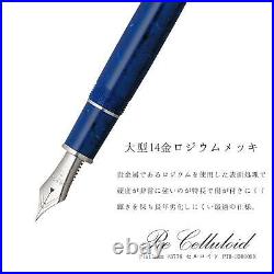 Platinum Fountain Pen Celluloid Fine Point Midnight Ocean