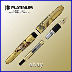 Platinum Kanazawa-Haku Fountain Pen in Matsu-Tora Fine Point NEW in box