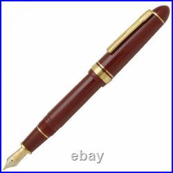 Platinum PRESIDENT Fountain Pen Wine Red Fine Nib PTB-20000P#10-2