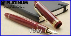 Platinum PRESIDENT Fountain Pen Wine Red Fine Nib PTB-20000P#10-2