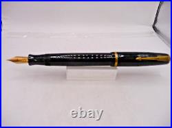 Plexor Vintage French Button Fill Fountain Pen- FLEXIBLE EXTRA FINE NIB-working