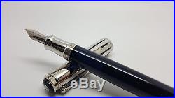 Rare Pelikan Souveran M625 Sterling Blue Fountain Pen Fine Point (discontinued)