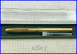Rare Vintage 14 K Gold Plated Pilot T Series Fountain Pen 18 K Fine Point Nib