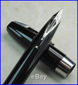 Restored Sheaffer EXCELLENT Black Pen For Men I (PFM I), Extra Fine-Fine Point