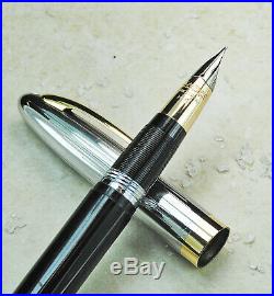 Restored Sheaffer EXCELLENT Black Snorkel Sentinel Fine Point Pen & Pencil