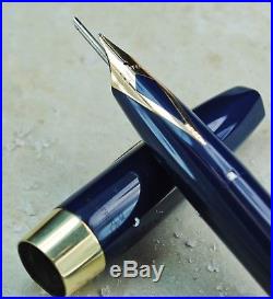 Restored Sheaffer EXCELLENT Blue Pen For Men III (PFM III) Fine Point