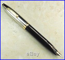 Restored Sheaffer Excellent Black Pen For Men (PFM) IV, Fine Point