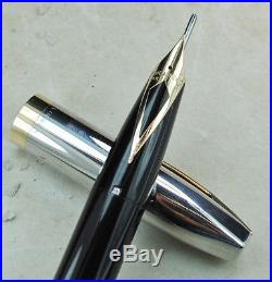 Restored Sheaffer Excellent Black Pen For Men (PFM) IV, Fine Point