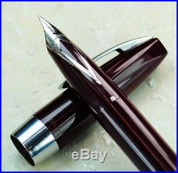 Restored Sheaffer Excellent Burgundy Pen For Men I (PFM I) Extra Fine Point