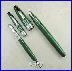 Restored Sheaffer Excellent Green Pen For Men I (PFM I) Pen & Pencil, Fine Point