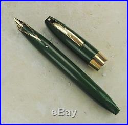 Restored Sheaffer Excellent Green Pen For Men III (PFM III) Fine to Medium Point