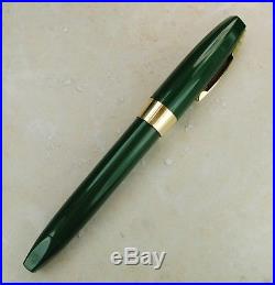 Restored Sheaffer Excellent Green Pen For Men III (PFM III) Fine to Medium Point