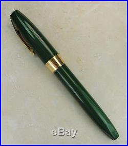 Restored Sheaffer Excellent Green Pen For Men III (PFM III) Fine to Medium Point